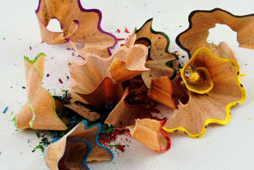 pencil shavings from free-writing